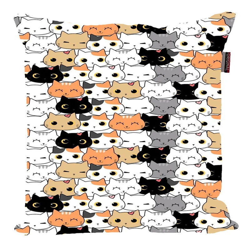 کوسن پاد آفرین مدل گربه بامزه کیوت کد p523