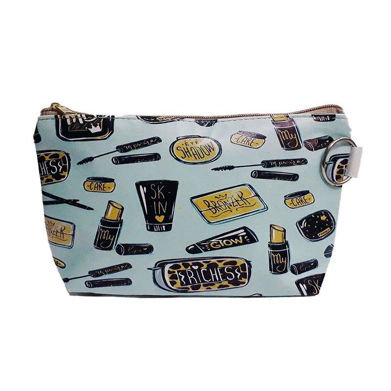 کیف لوازم آرایش زنانه مدل قایقی چاپی کد11