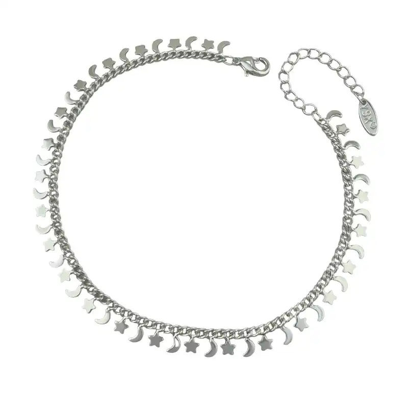 پابند زنانه وای اس ایکس مدل ماه و ستاره کد A4526