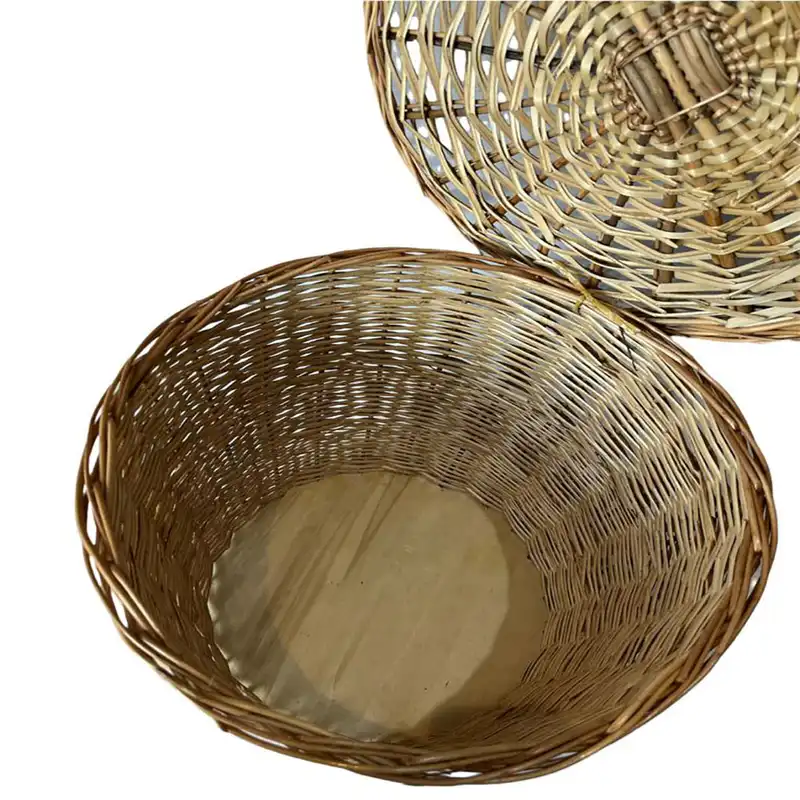 سبد رخت چرک حصیری مدل دستباف کد 123