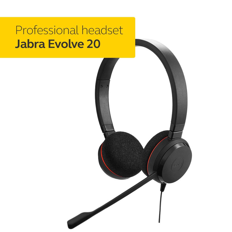 هدست جبرا مدل Evolve 20 UC DUO