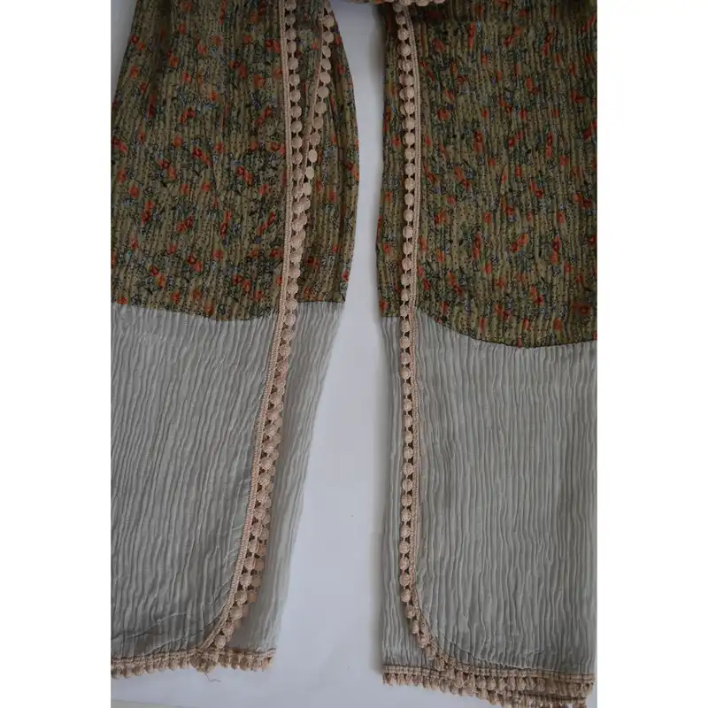 شال زنانه مدل پلیسه دور سکه کد 05