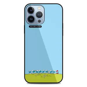 AKAM AMC-WA13PROMAX-SMURFS-10 Cover For Apple iPhone 13 Pro Max
