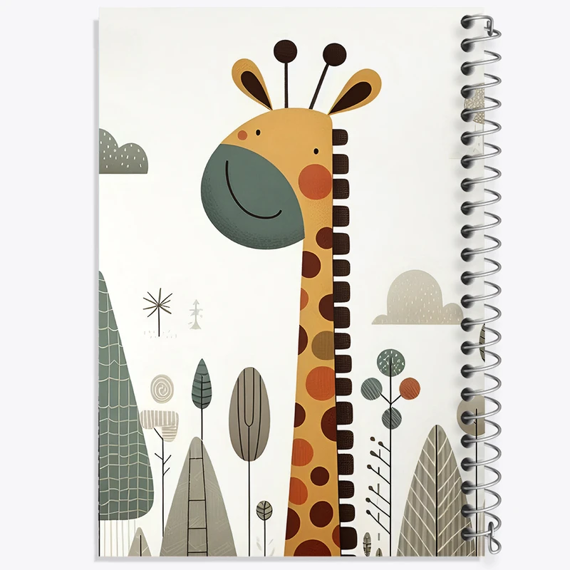 دفتر نقاشی 50 برگ خندالو طرح زرافه بامزه کد N5376