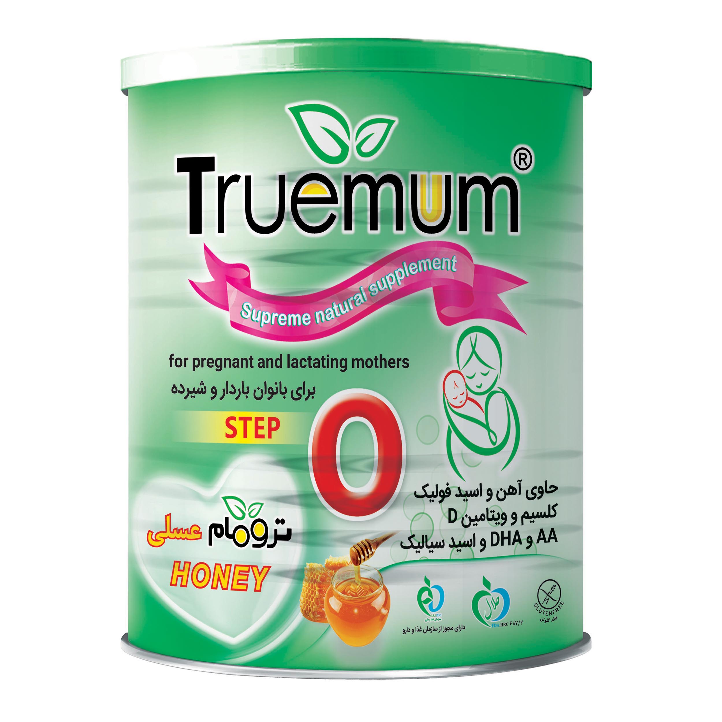 مکمل بارداری و شیردهی ترومام با طعم عسلی - 400 گرم