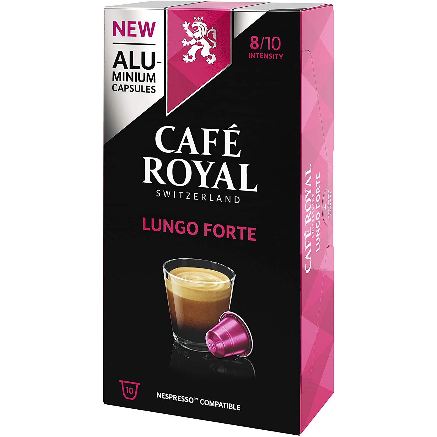 کپسول قهوه Lungo Forte کافه رویال بسته 10 عددی