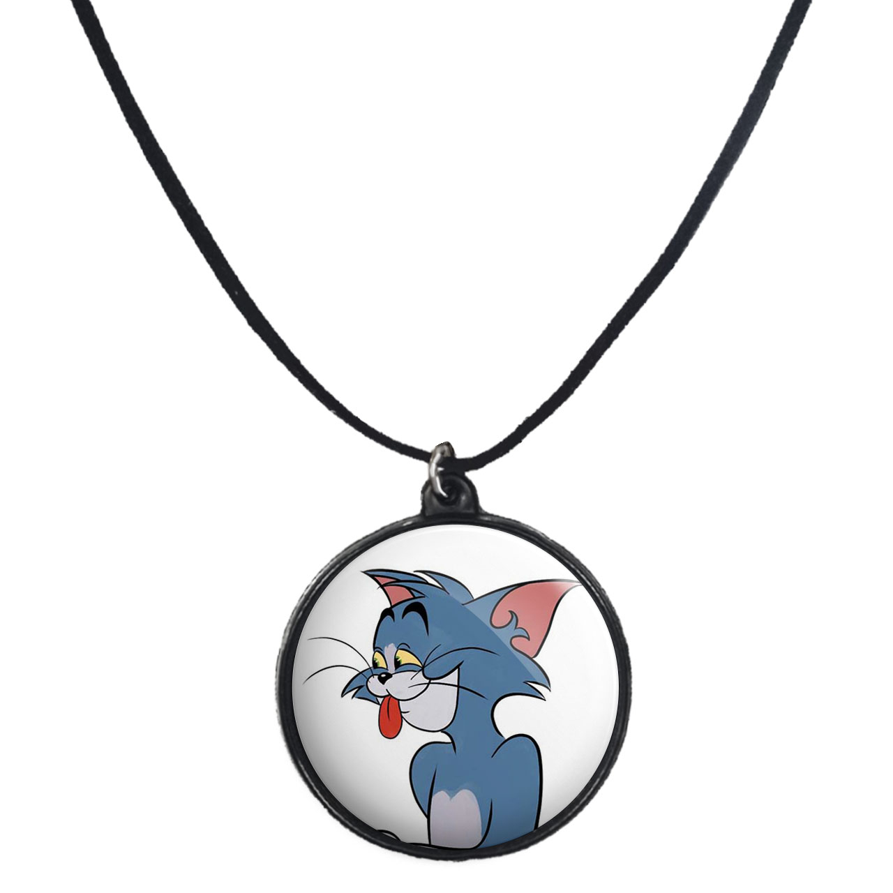 گردنبند پرمانه طرح تام و جری کد pmb.10789 مدل دو طرفه