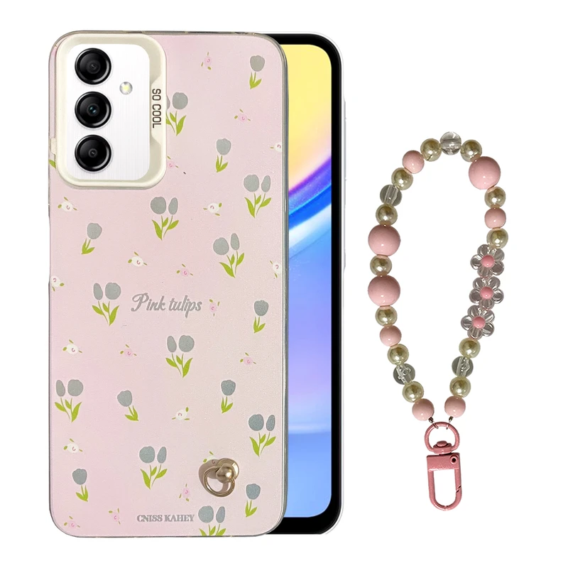 کاور مدل SO COOL طرح گل کد SC01 مناسب برای گوشی موبایل سامسونگ Galaxy A04S به همراه بند آویز