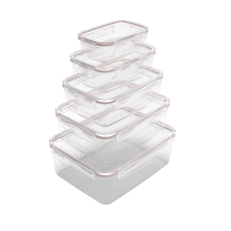 ظرف نگهدارنده ویرو پلاستیک مدل eazy lock مجموعه پنج عددی 