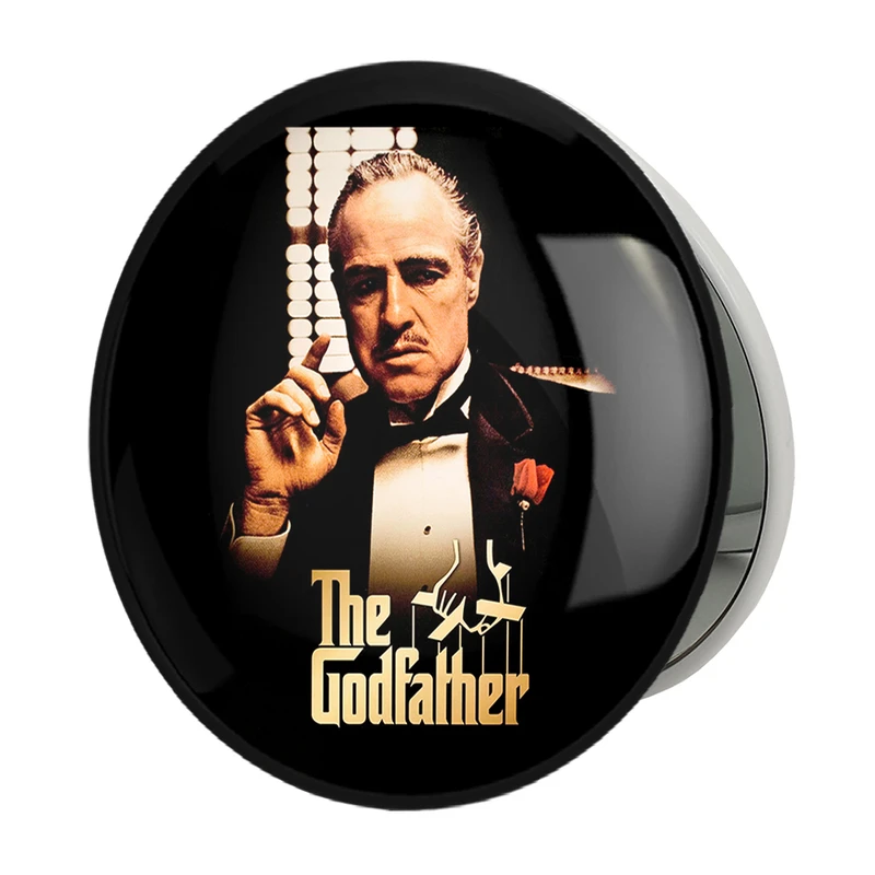 آینه جیبی خندالو طرح پدرخوانده The Godfather مدل تاشو کد 10154 