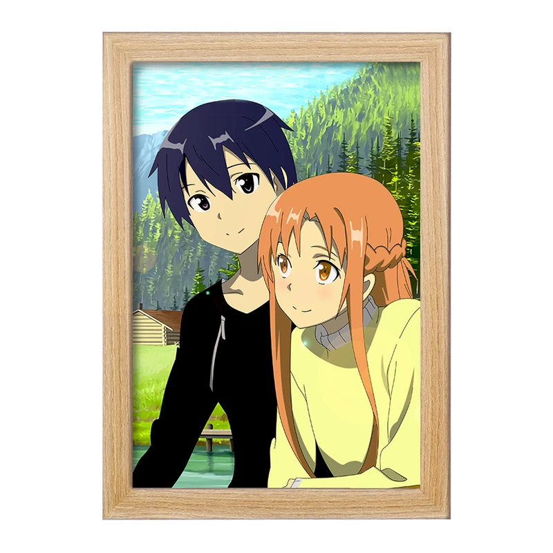 تابلو خندالو مدل انیمه هنر شمشیر زنی آنلاین  کد 12076