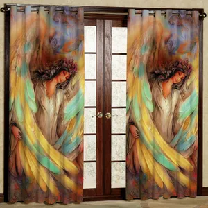 پرده مدل مینیاتوری مخمل پانچی کد 1109 سایز 200x140 سانتی متر