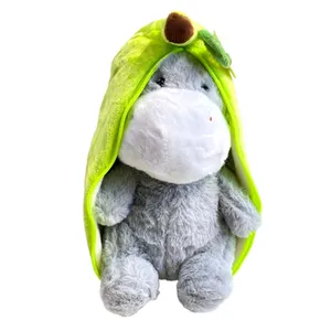 عروسک مدل الاغ طرح میوه ای موز ارتفاع 25 سانتی متر 