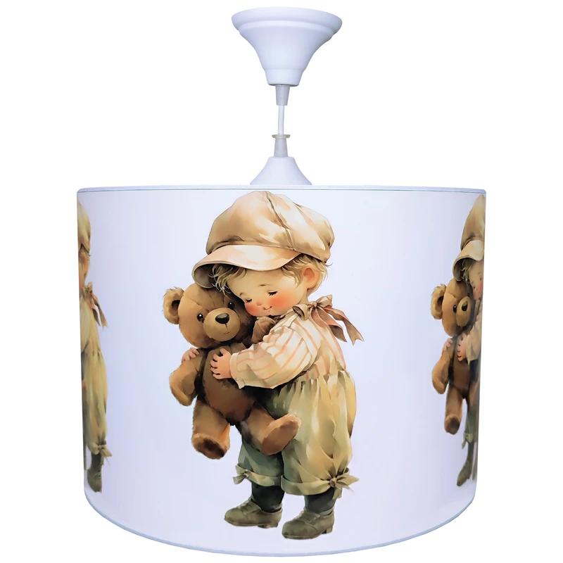 لوستر کودک مدل پسربچه و خرس عروسکی