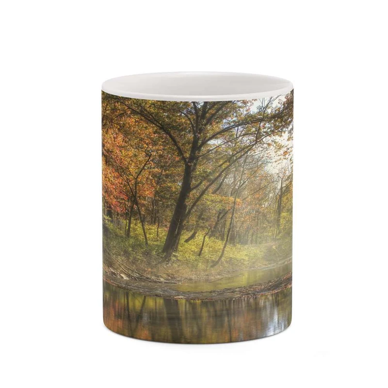 ماگ کاکتی مدل منظره پاییزی کد mgh18539