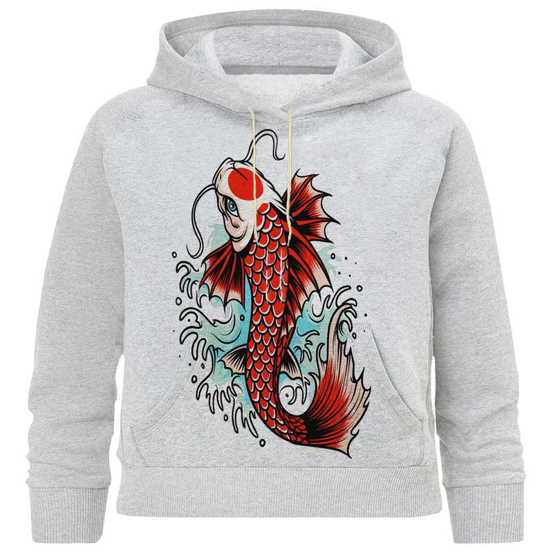 هودی دخترانه مدل M 213 ماهی