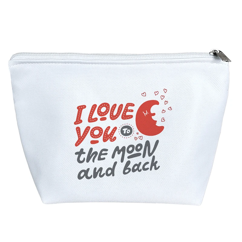 کیف لوازم آرایش دخترانه خندالو مدل I Love You To The Moon And Back کد 8244