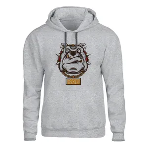 هودی مردانه مدل سگ اخمو کد 177رنگ طوسی