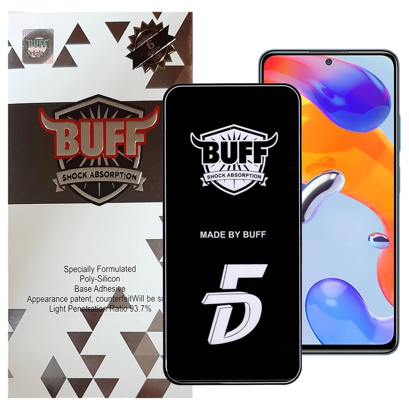 محافظ صفحه نمایش 5D بوف مدل F33-G مناسب برای گوشی موبایل شیائومی Redmi Note 11 Pro 4G/5G (Global)/Redmi Note 11E Pro 5G