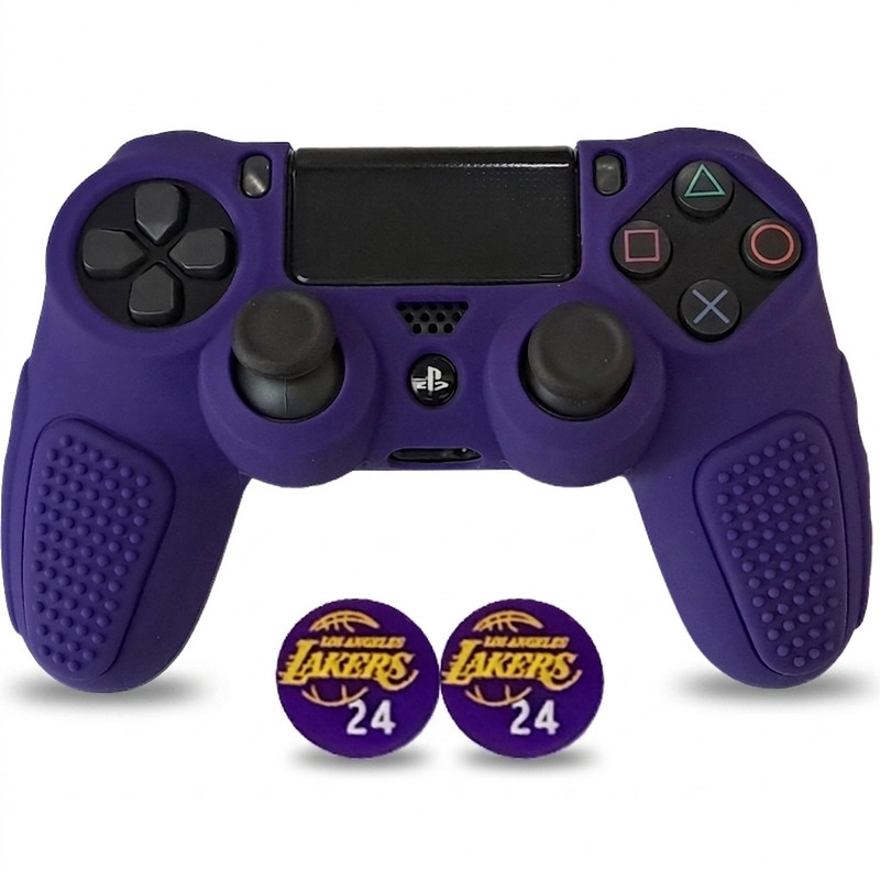 محافظ دسته پلی استیشن ۴ مدل Anti slip PS4417 به همراه روکش آنالوگ