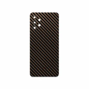 MAHOOT Glossy-Brown-Fiber Cover Sticker for Samsung Galaxy A32 4G
