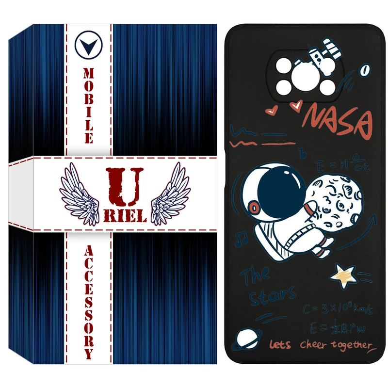 کاور یوریل مدل KSH کد 27 طرح ناسا مناسب برای گوشی موبایل شیائومی Poco X3 / Poco X3 Pro