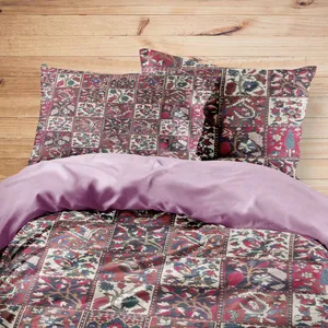 سرویس روتختی مدوپد طرح فرش بختیاری خشتی مدل C-bakhtiary04 یک نفره 4 تکه