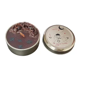 شمع مدل قوطی قهوه و دارچين