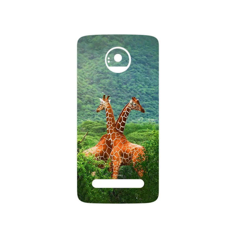 برچسب پوششی ماهوت مدل Giraffe مناسب برای گوشی موبایل موتورولا Moto Z2 Play