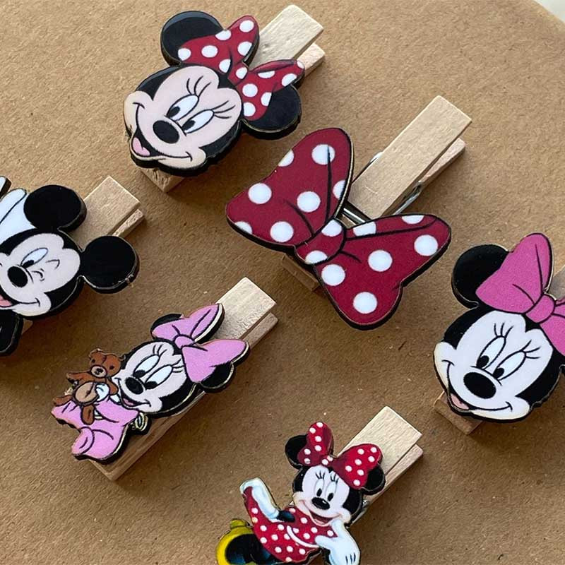 گیره کاغذ مدل میکی موس مجموعه 6 عددی