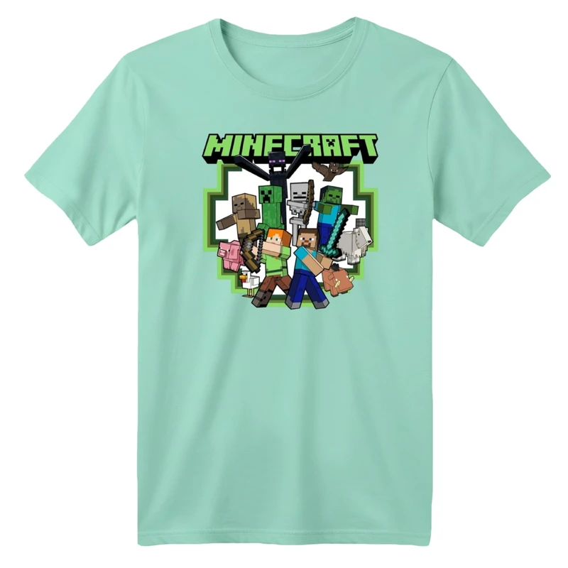 تی شرت آستین کوتاه بچگانه مدل ماینکرفت کد 010