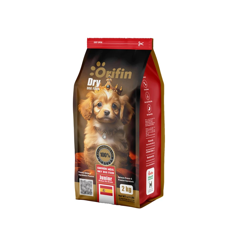 غذا خشک سگ نابالغ اوریفین مدل نژاد متوسط با طعم مرغ وزن 2 کیلوگرم