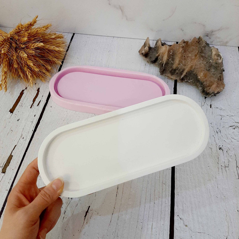 قالب سیلیکونی مدل سینی طرح بیضی