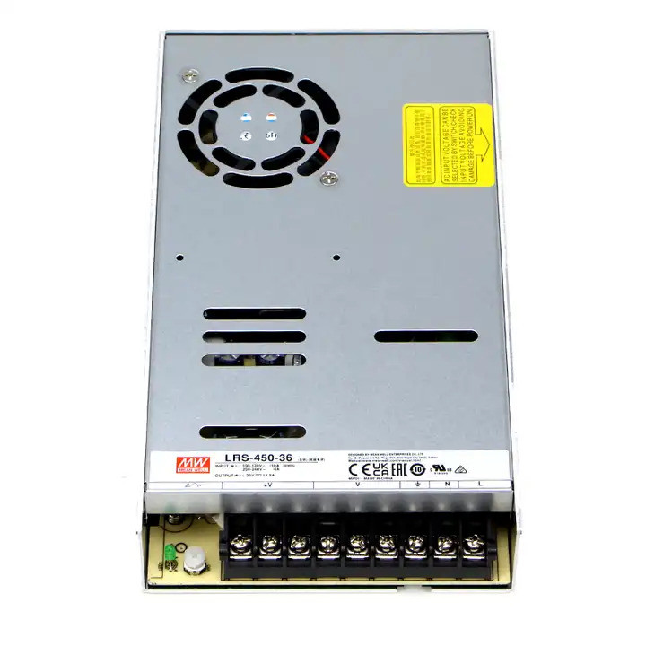 منبع تغذیه 36 ولت 12.5 آمپر مینول مدل LRS-450-36