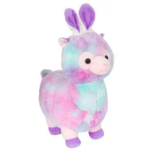 عروسک طرح لاما آلپاکا مدل Kellytoy RainBow کد SZ5/349 ارتفاع 30 سانتی‌متر