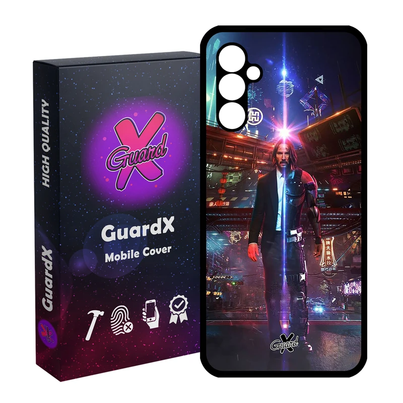کاور گارد ایکس طرح John Wick مدل Glass10077 مناسب برای گوشی موبایل سامسونگ Galaxy A24/A24 4G/M34 5G