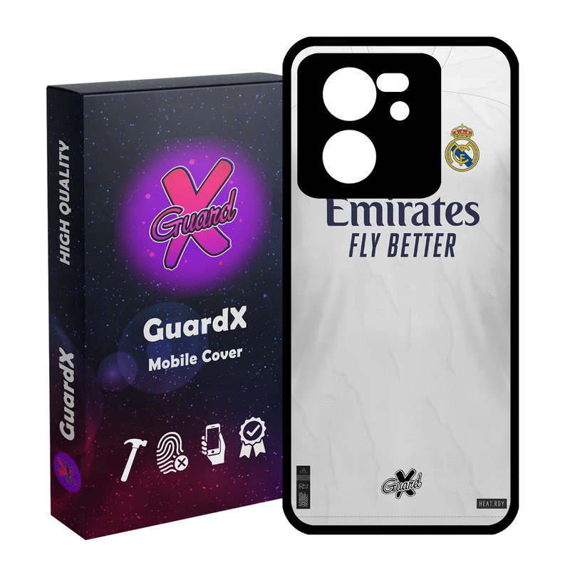 کاور گارد ایکس طرح Real Madrid مدل Glass10254 مناسب برای گوشی موبایل شیائومی 13T/13T Pro/Redmi K60 Ultra