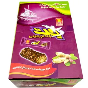 غلات حجیم شده با مغزی بادام زمینی و روکش کاکائو آناتا - 18 گرم بسته 30 عددی