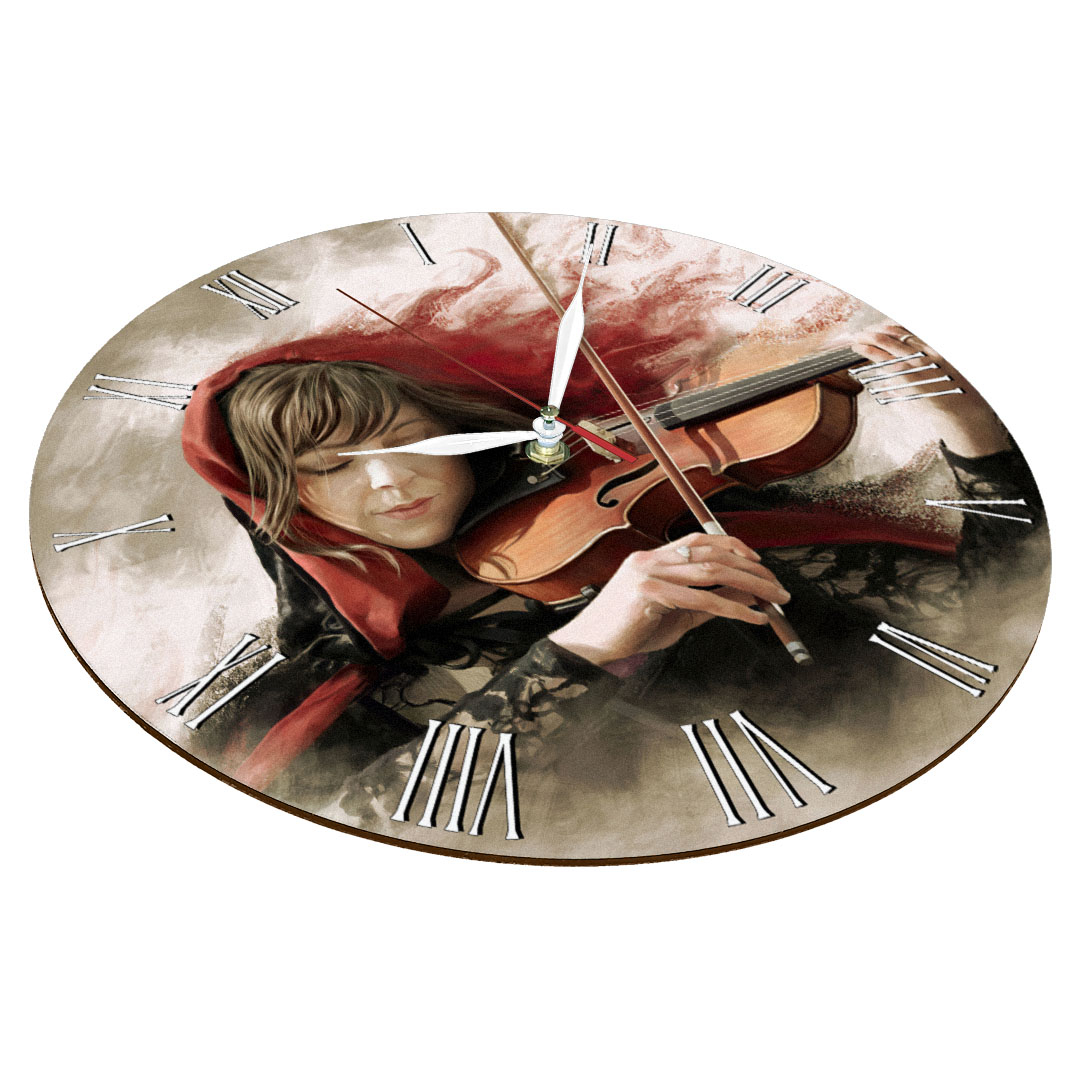 ساعت دیواری طرح نوازنده ویولن کد 1259
