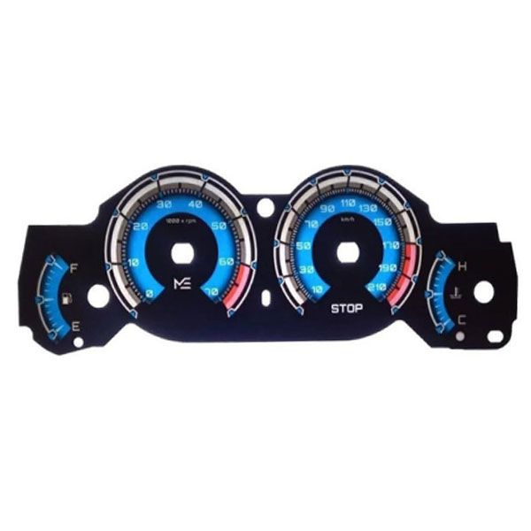 برچسب صفحه کیلومتر خودرو چیکال مدل P-2046-BLU مناسب برای پژو 206
