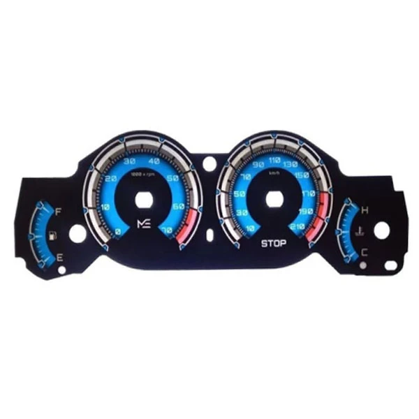 برچسب صفحه کیلومتر خودرو چیکال مدل P-2046-BLU مناسب برای پژو 206