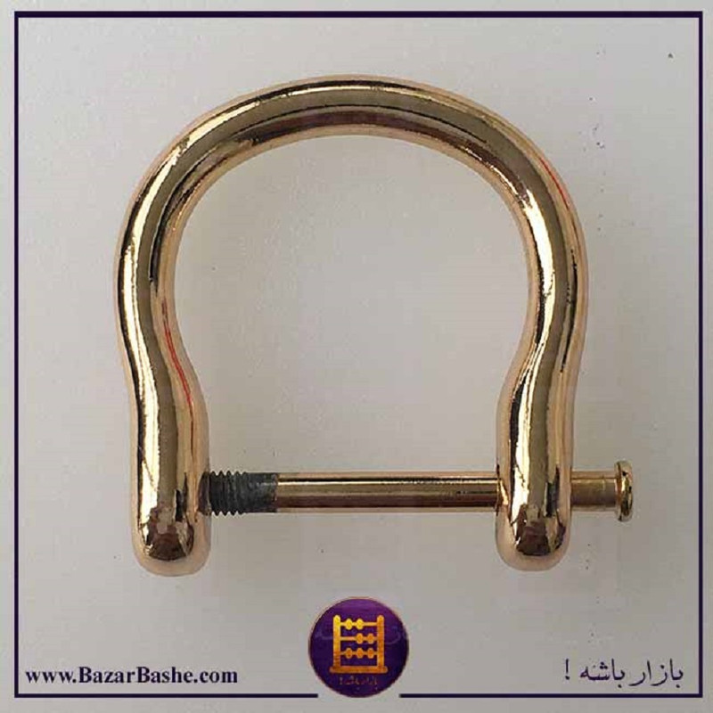 حلقه پیچی مدل اعلاء طرح نعلی کد Rnd_2Goldpinx5 بسته 5 عددی