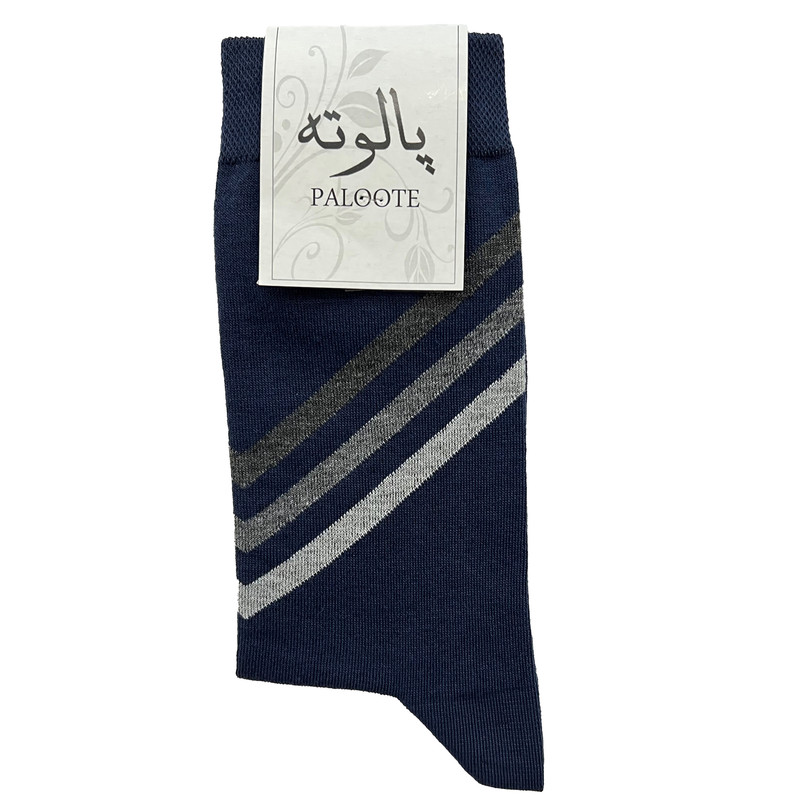 جوراب ساق بلند مردانه پالوته مدل PLT-P7 مجموعه 3 عددی
