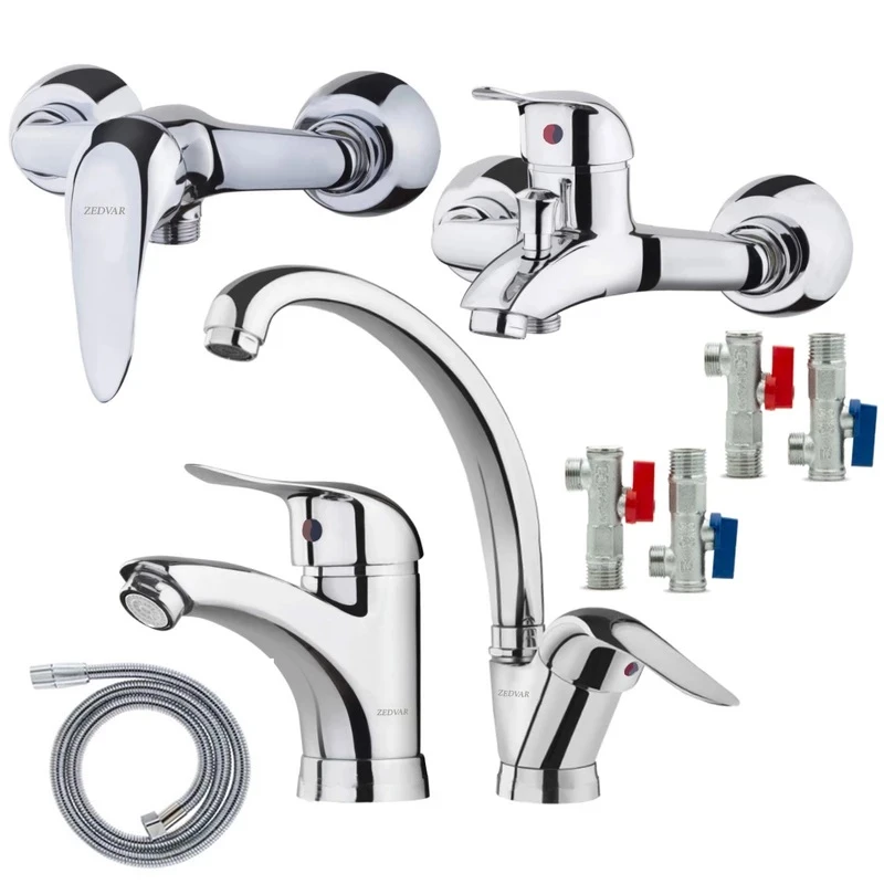 ست شیرآلات زدوار مدل مونیکا مجموعه 9 عددی