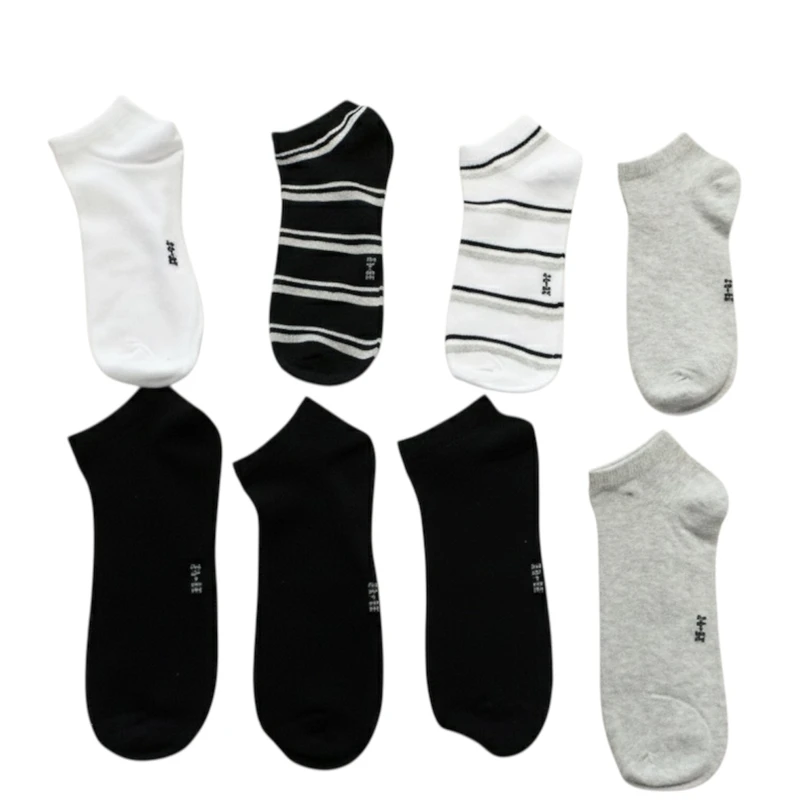 جوراب ساق کوتاه مردانه تاون لند طرح ساده مدل آنتی باکتریال کشی بسته ۸ عددی