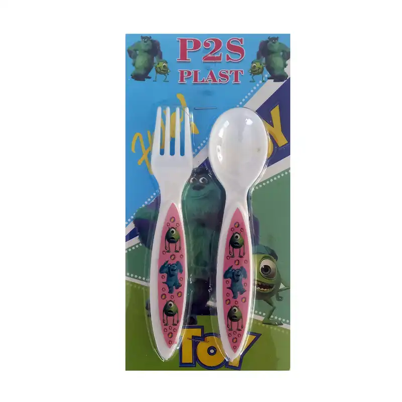 قاشق طرح هیولاها کد 3L3 بسته 2 عددی