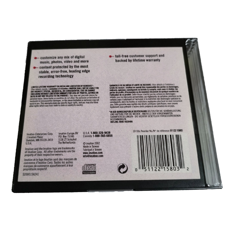 سی دی خام ایمیشن مدل CD-R 40X قابدار بسته 10 عددی