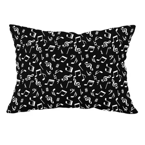 رو بالشی مدل مخمل طرح موسیقی کد 3057