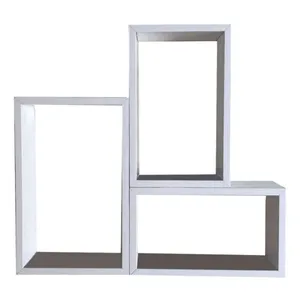 شلف دیواری مدل مستطیل کد 102 بسته 3 عددی