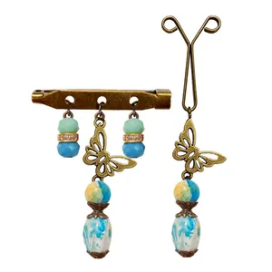 ست سنجاق سینه و گیره روسری کد PM472